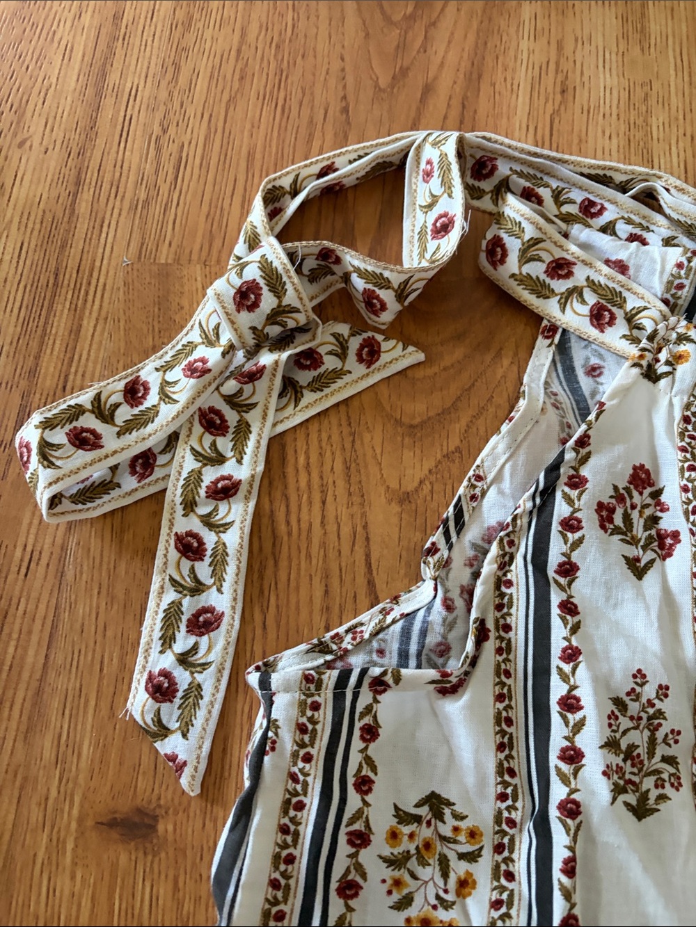 Joie Cream Floral Stripe Wide-Leg Pants Set - Picture 11 of 15